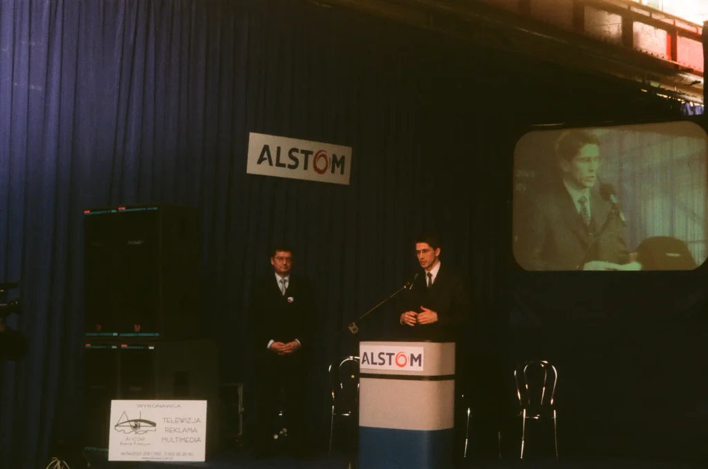 Przemówienie podczas prezentacji Alstom Metropolis 98B w Chorzowie 6 marca 2001 roku