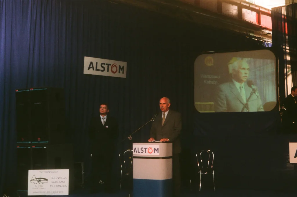Przemówienie podczas prezentacji Alstom Metropolis 98B w Chorzowie 6 marca 2001 roku